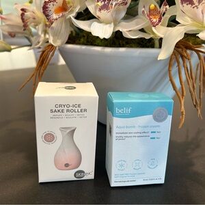 Skin Inc Cryo-Ice Sake Roller + Belif Aqua Bomb Frozen Face Cream🆕